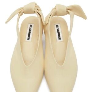 NEW IN BOX: JIL SANDER Off-White Knot Ballerina Flats